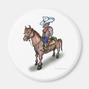 Cowboy n Horse Magneet