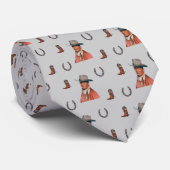 Cowboy Novelty Stropdas Necktie (Opgerold)