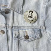  cowboy ongeveer 1900 ronde button 5,7 cm (In situ)