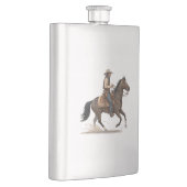 Cowboy Op Een Paard Flacon (Rechts)