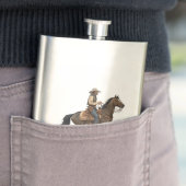 Cowboy Op Een Paard Flacon (Voorbeeld)