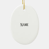 Cowboy op het Ornament van Horse Silhouette (Achterkant)