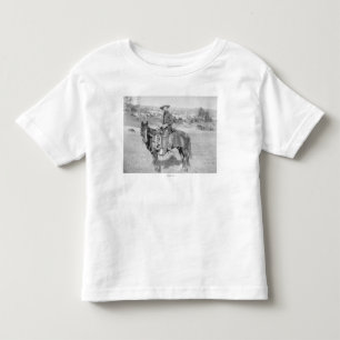 Cowboy op zijn foto van zijn paardSouth Dakota Kinder Shirts