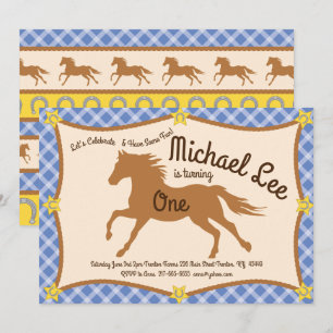 Cowboy Paard Pony Uitnodigingen