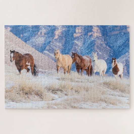 Cowboy-paardenrit op Hideout Ranch Legpuzzel (Horizontaal)
