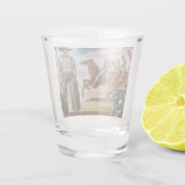 Cowboy Paardrijden Shot Glas (Achterkant)
