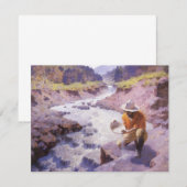  cowboy, Panning Gold, Wyoming van Leigh (Voorkant / Achterkant)