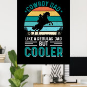 Cowboy papa poster (Thuiskantoor)