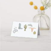 Cowboy Party Etiket (Voorkant)