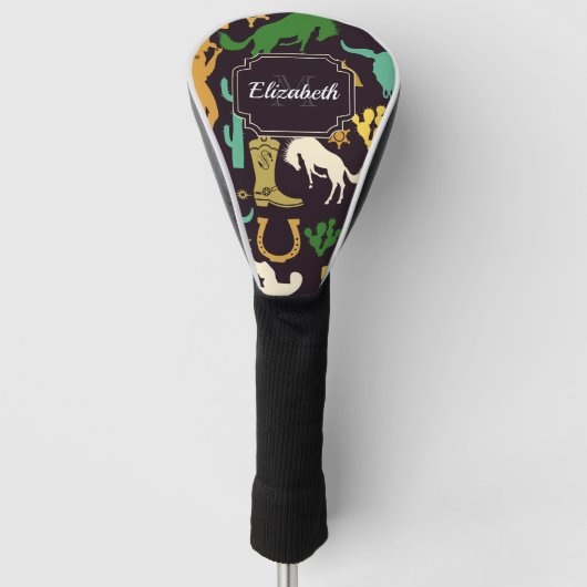 Cowboy Pattern Golfheadcover (Voorkant)