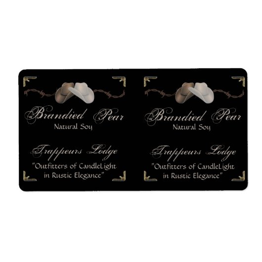 Cowboy Pet Barbed Wire op label van Parchment Cand (Voorkant)