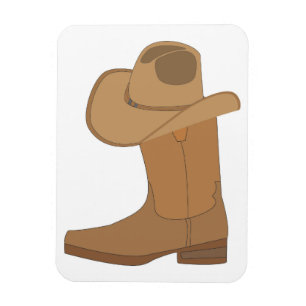 Cowboy Pet en Boot Magneet