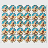 Cowboy Pet en Boots Cadeaupapier (Vlak)