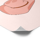 Cowboy Pet Howdy Peach Boho Poster (Hoek)