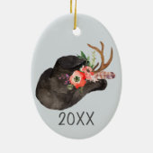 Cowboy Pet Keepomwille keramisch Ornament (Achterkant)