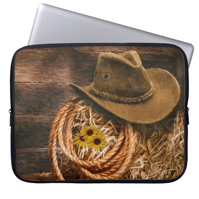 Cowboy Pet Laptop Sleeve (Voorkant)