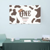 Cowboy Pet ONE Eerste Rodeo 1e Verjaardagsfeest Spandoek (Beurs)