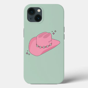 Cowboy Pet Preppy roze en groen iPhone 13 Hoesje