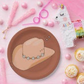 Cowboy Pet Rust Terracotta Papieren Bordje (Feest)