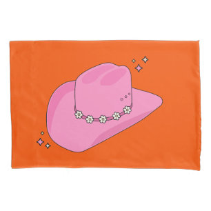 Cowboy Pet Sinaasappel en roze Kussensloop