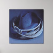 Cowboy Pet Stretted Canvas Print (Voorkant)