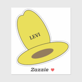 Cowboy Pet Verjaardagsfeestje Sticker