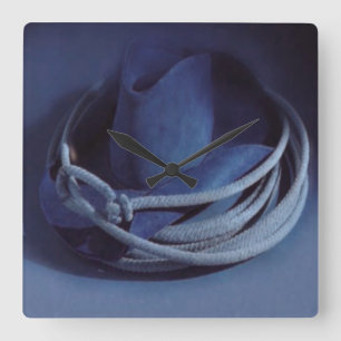 Cowboy Pet Wall Clock Vierkante Klok