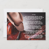 Cowboy Pet zadel begrafenis herdenkingsdienst Kaart (Achterkant)