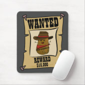 Cowboy Potato Gezocht Poster Muismat (Met muis)