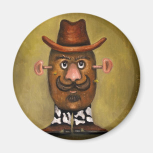 Cowboy Potato Magneet