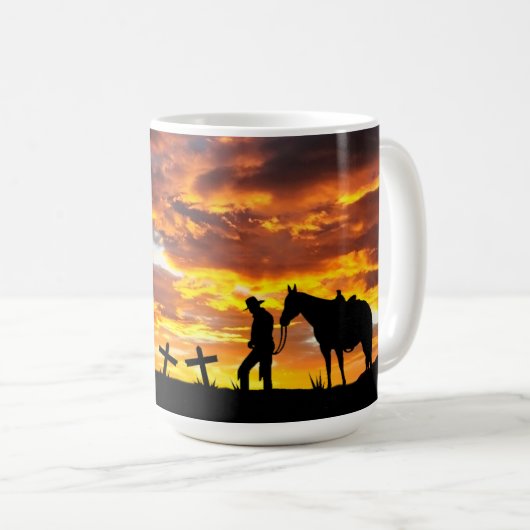 Cowboy Prayer Café Mug (Devant droit)
