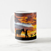 Cowboy Prayer Café Mug (Devant gauche)