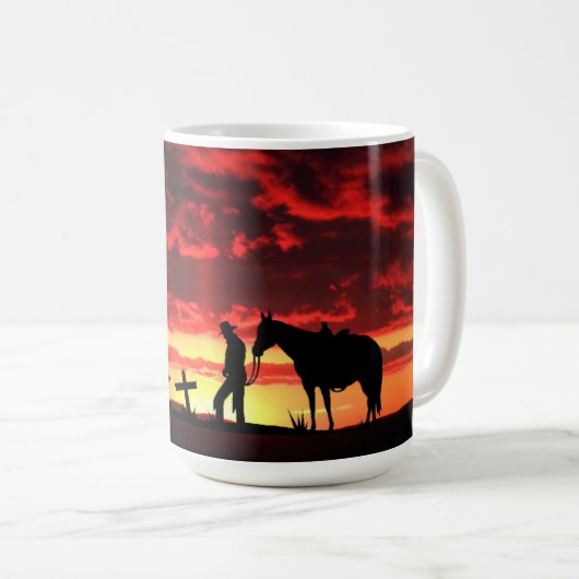 Cowboy Prayer Café Mug (Devant droit)