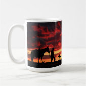 Cowboy Prayer Café Mug (Gauche)