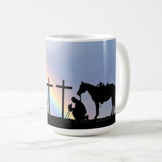 Cowboy Prayer Café Mug (Devant droit)