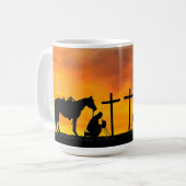 Cowboy Prayer Café Mug (Devant gauche)