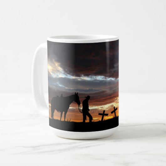 Cowboy Prayer Café Mug (Devant gauche)