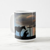 Cowboy Prayer Café Mug (Devant gauche)