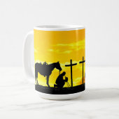 Cowboy Prayer Café Mug (Devant gauche)