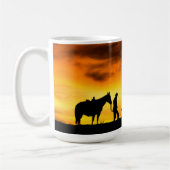 Cowboy Prayer Café Mug (Gauche)