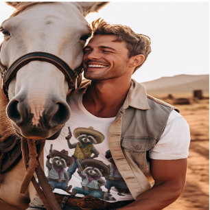 Cowboy Raccoon T-shirt