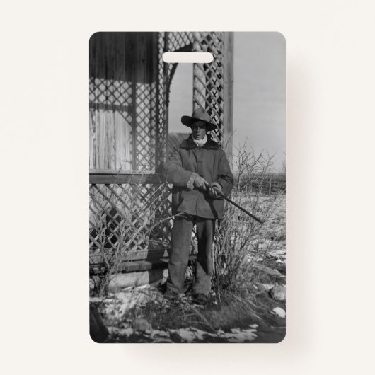 Cowboy Rancher of Canadese Outlaw van het Oude Wes Badge (Voorkant)