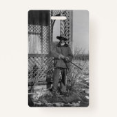 Cowboy Rancher of Canadese Outlaw van het Oude Wes Badge (Achterkant)