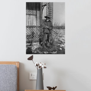 Cowboy Rancher of Canadese Outlaw van het Oude Wes Folie Afdrukken