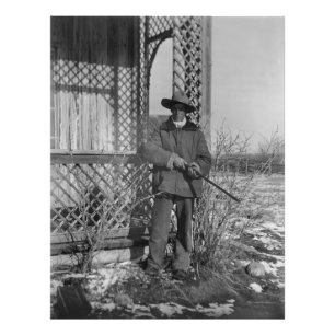 Cowboy Rancher of Canadese Outlaw van het Oude Wes Foto Afdruk