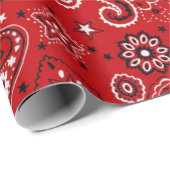 Cowboy Red Bandana Gift Cadeaupapier (Rol Hoek)