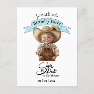 Cowboy Red de Briefkaart van de Happy Birthday Boy