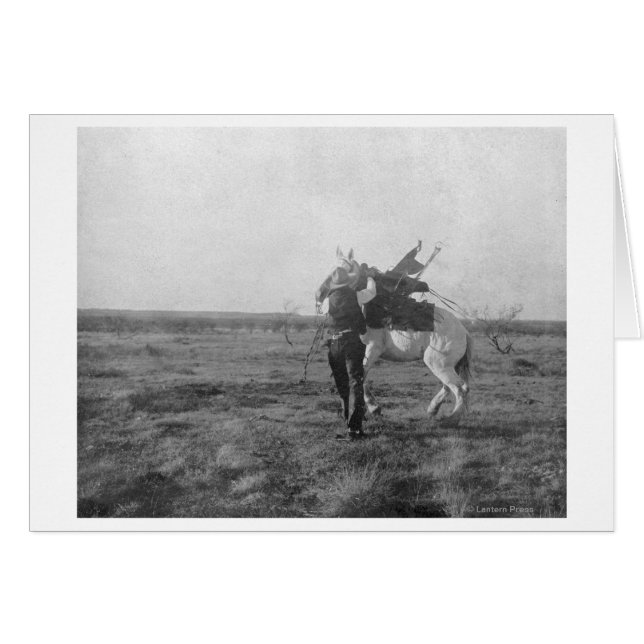 Cowboy "Red Saunders" Saddle a Bronco (Devant horizontal)