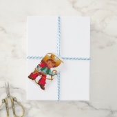 Cowboy Retro Boy Child Cute Western Cadeaulabel (Met Touw)