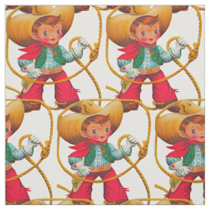 Cowboy Retro Boy Child Cute Western Stof